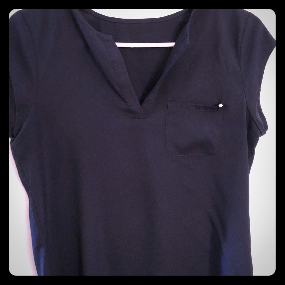 Navy blue blouse